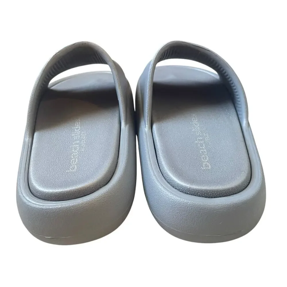 J Slides Squish Gray‎ Beach Slides Size 6 NWT